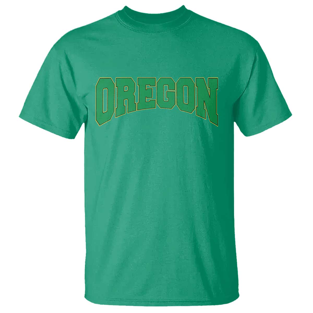 Oregon Sports Throwback Design Jersey Style T Shirt