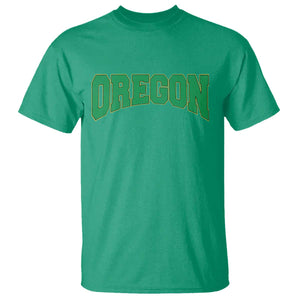 Oregon Sports Throwback Design Jersey Style T Shirt