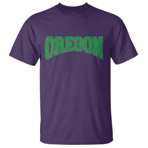 Oregon Sports Throwback Design Jersey Style T Shirt