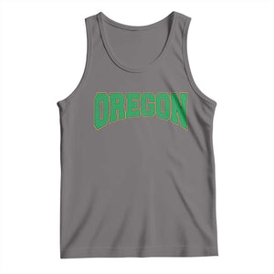 Oregon Sports Throwback Design Jersey Style Tank Top