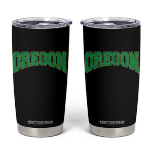 Oregon Sports Throwback Design Jersey Style Tumbler Cup