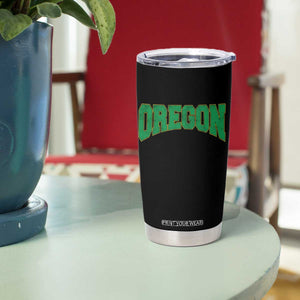 Oregon Sports Throwback Design Jersey Style Tumbler Cup