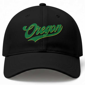Oregon Vintage Varsity Script Classic Sports Jersey Style Baseball Cap