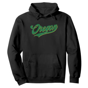 Oregon Vintage Varsity Script Classic Sports Jersey Style Hoodie