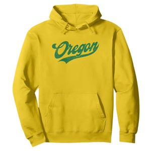 Oregon Vintage Varsity Script Classic Sports Jersey Style Hoodie