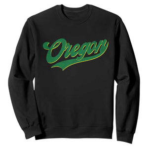 Oregon Vintage Varsity Script Classic Sports Jersey Style Sweatshirt