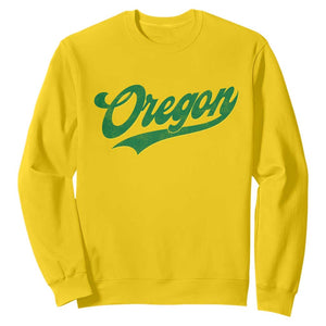 Oregon Vintage Varsity Script Classic Sports Jersey Style Sweatshirt