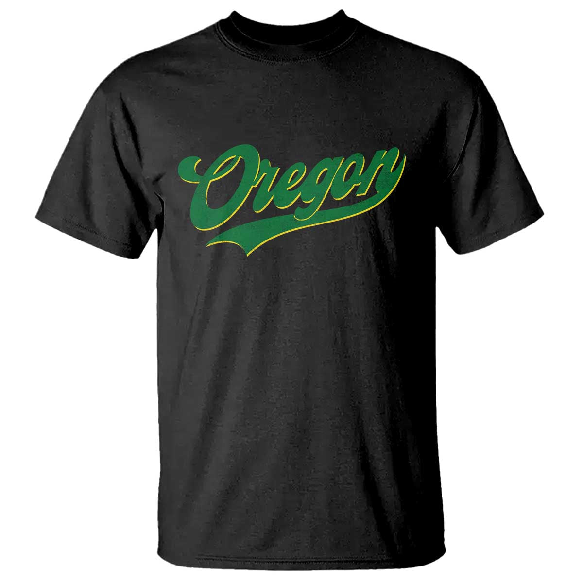 Oregon Vintage Varsity Script Classic Sports Jersey Style T Shirt