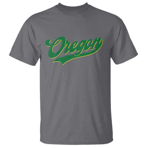 Oregon Vintage Varsity Script Classic Sports Jersey Style T Shirt