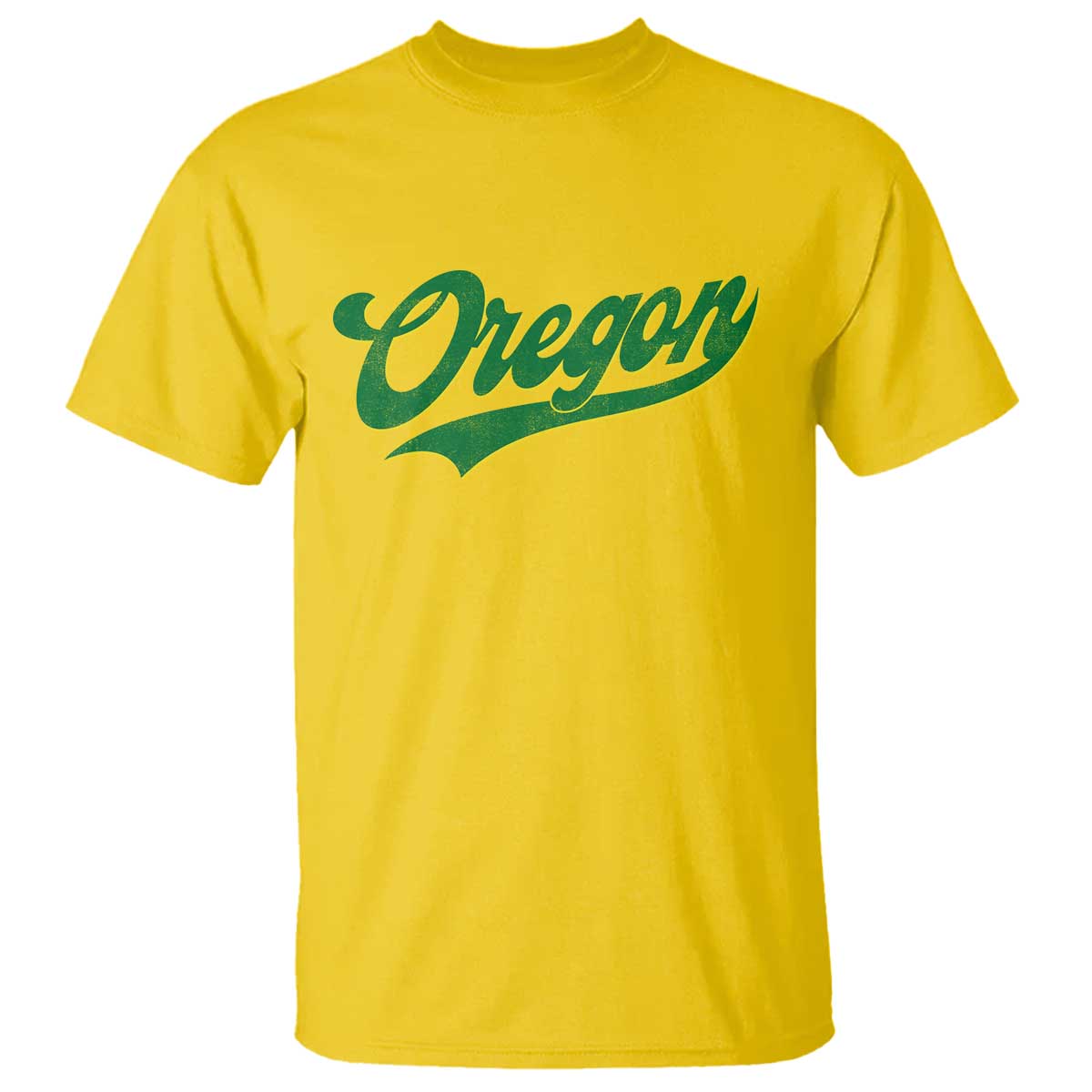 Oregon Vintage Varsity Script Classic Sports Jersey Style T Shirt