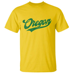 Oregon Vintage Varsity Script Classic Sports Jersey Style T Shirt