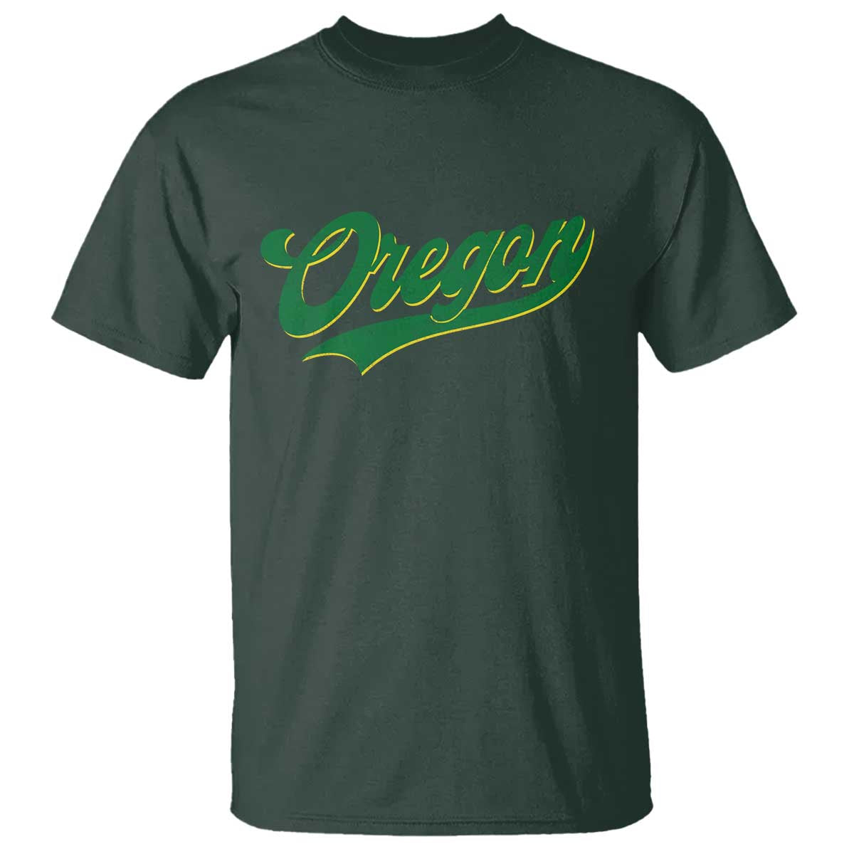 Oregon Vintage Varsity Script Classic Sports Jersey Style T Shirt