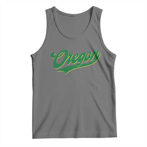 Oregon Vintage Varsity Script Classic Sports Jersey Style Tank Top