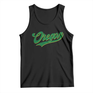 Oregon Vintage Varsity Script Classic Sports Jersey Style Tank Top