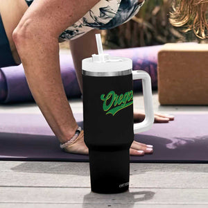 Oregon Vintage Varsity Script Classic Sports Jersey Style Tumbler With Handle