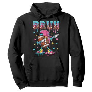 Funny Bruh Football Ice Cream Drip Hoodie Game Day Dripping
