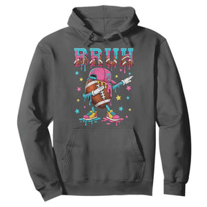 Funny Bruh Football Ice Cream Drip Hoodie Game Day Dripping