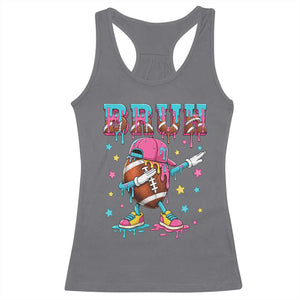 Funny Bruh Football Ice Cream Drip Racerback Tank Top Game Day Dripping