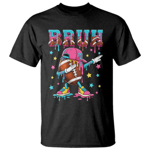Funny Bruh Football Ice Cream Drip T Shirt Game Day Dripping