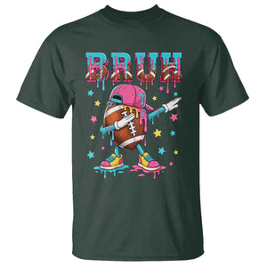 Funny Bruh Football Ice Cream Drip T Shirt Game Day Dripping