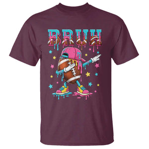 Funny Bruh Football Ice Cream Drip T Shirt Game Day Dripping