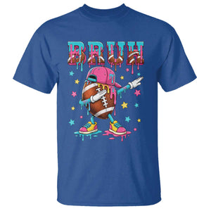 Funny Bruh Football Ice Cream Drip T Shirt Game Day Dripping