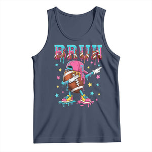Funny Bruh Football Ice Cream Drip Tank Top Game Day Dripping