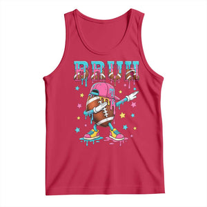 Funny Bruh Football Ice Cream Drip Tank Top Game Day Dripping