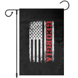 Vintage Georgia American Flag Garden Flag Distressed Varsity Aesthetic Letters GA State