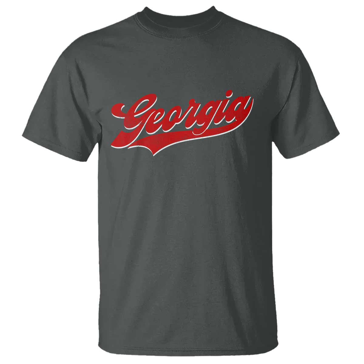 Georgia Vintage Varsity Script Classic Sports Jersey Style T Shirt