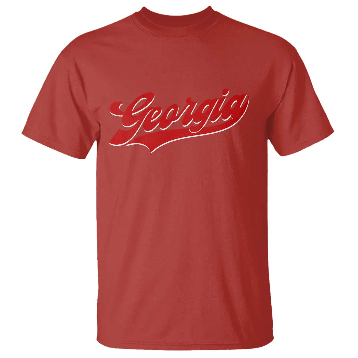 Georgia Vintage Varsity Script Classic Sports Jersey Style T Shirt