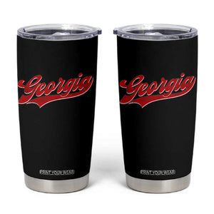 Georgia Vintage Varsity Script Classic Sports Jersey Style Tumbler Cup