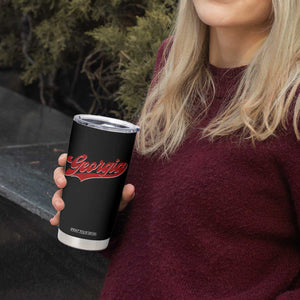 Georgia Vintage Varsity Script Classic Sports Jersey Style Tumbler Cup