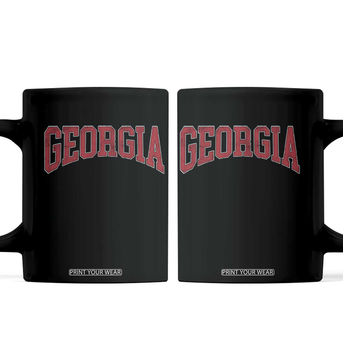 Georgia Sports Throwback Design Jersey Style Coffee Mug