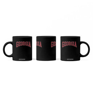 Georgia Sports Throwback Design Jersey Style Coffee Mug