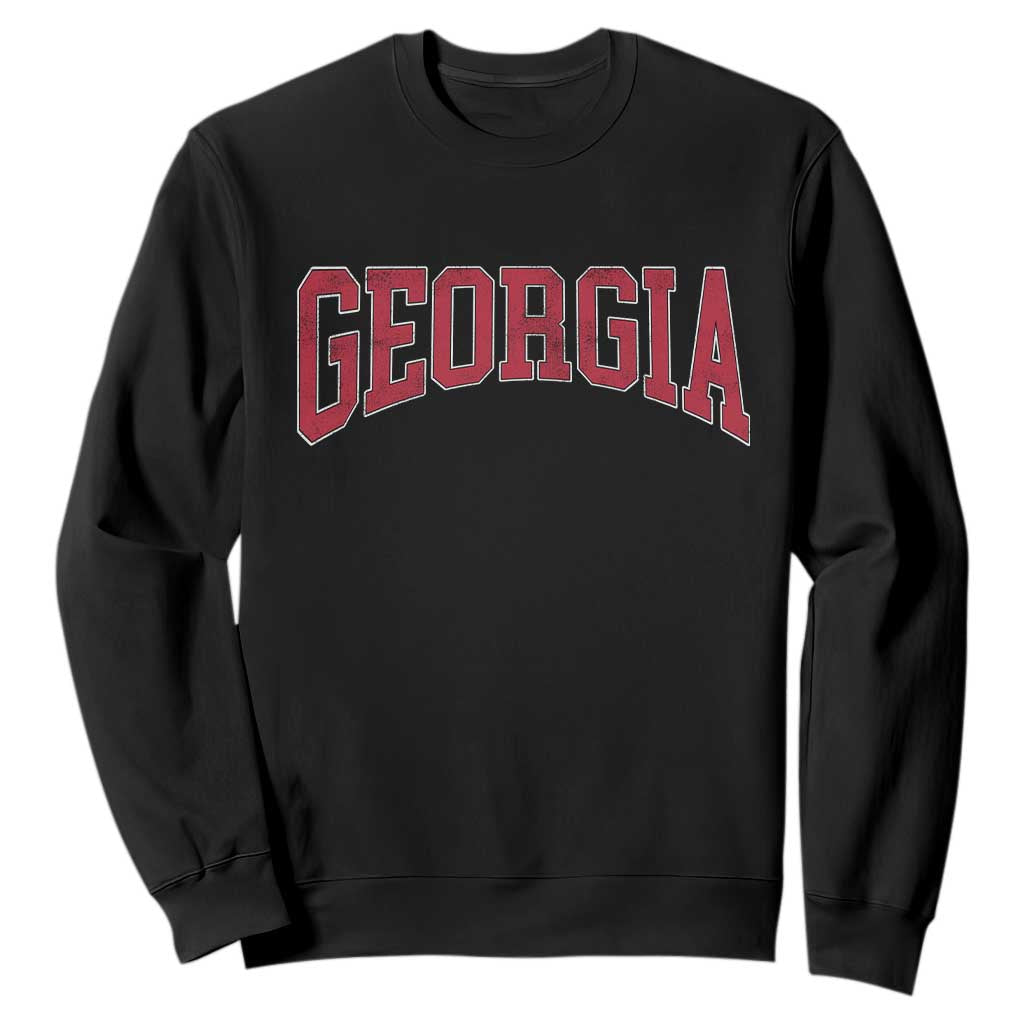 Georgia Sports Throwback Design Jersey Style Sweatshirt