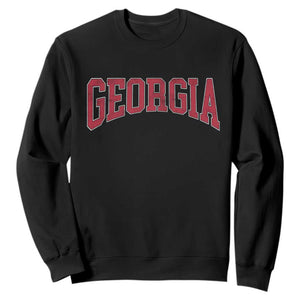 Georgia Sports Throwback Design Jersey Style Sweatshirt