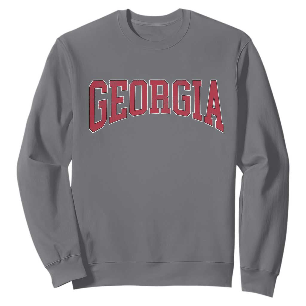 Georgia Sports Throwback Design Jersey Style Sweatshirt