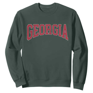 Georgia Sports Throwback Design Jersey Style Sweatshirt