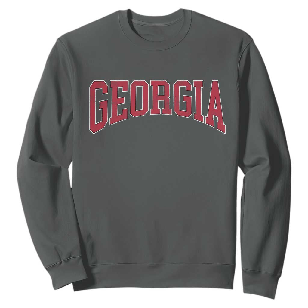 Georgia Sports Throwback Design Jersey Style Sweatshirt