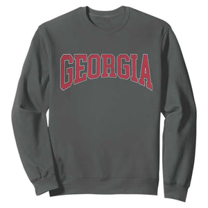 Georgia Sports Throwback Design Jersey Style Sweatshirt