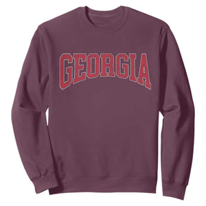 Georgia Sports Throwback Design Jersey Style Sweatshirt