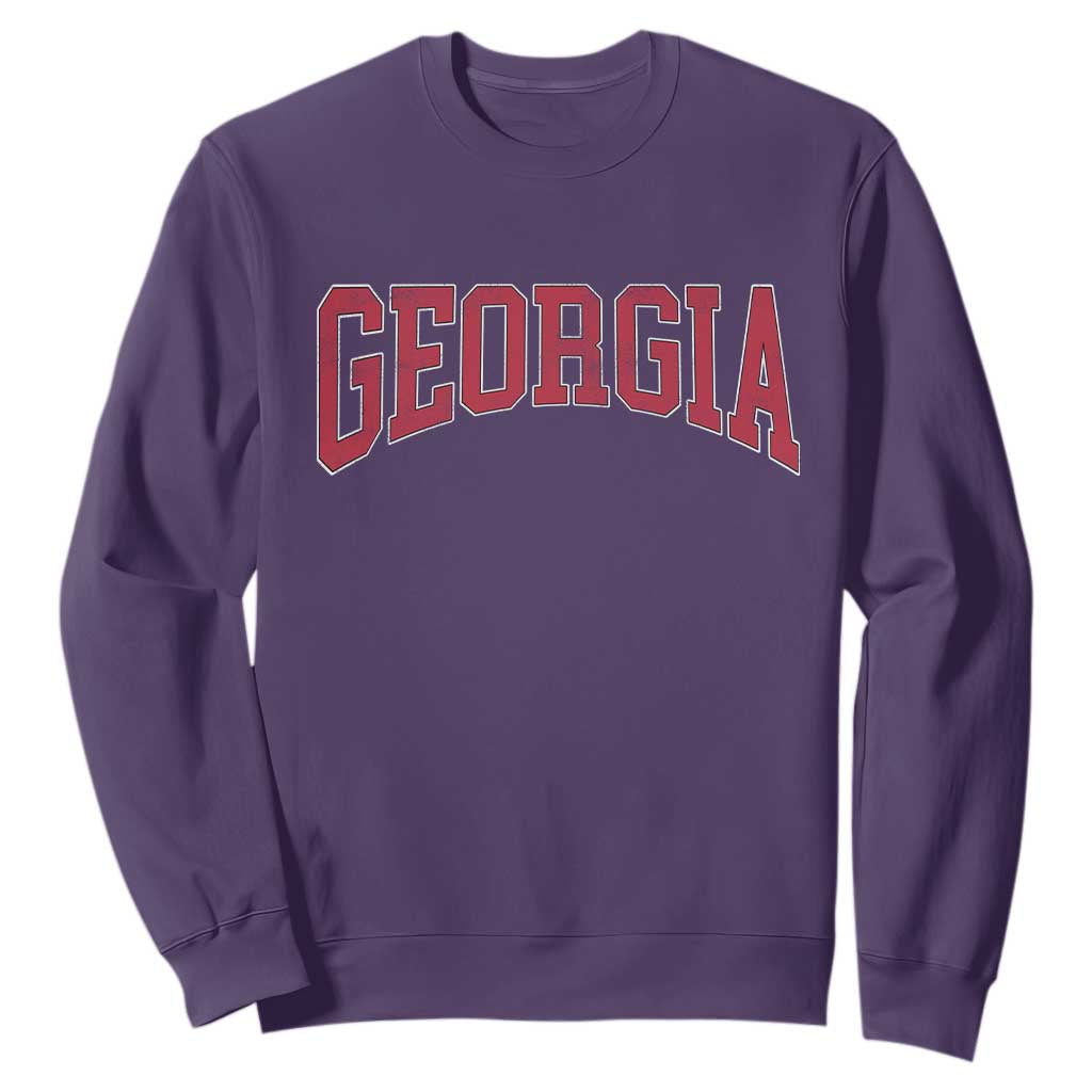 Georgia Sports Throwback Design Jersey Style Sweatshirt