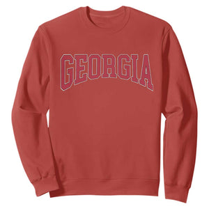 Georgia Sports Throwback Design Jersey Style Sweatshirt