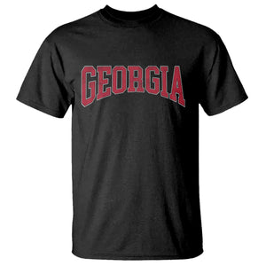 Georgia Sports Throwback Design Jersey Style T Shirt