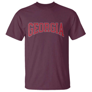 Georgia Sports Throwback Design Jersey Style T Shirt