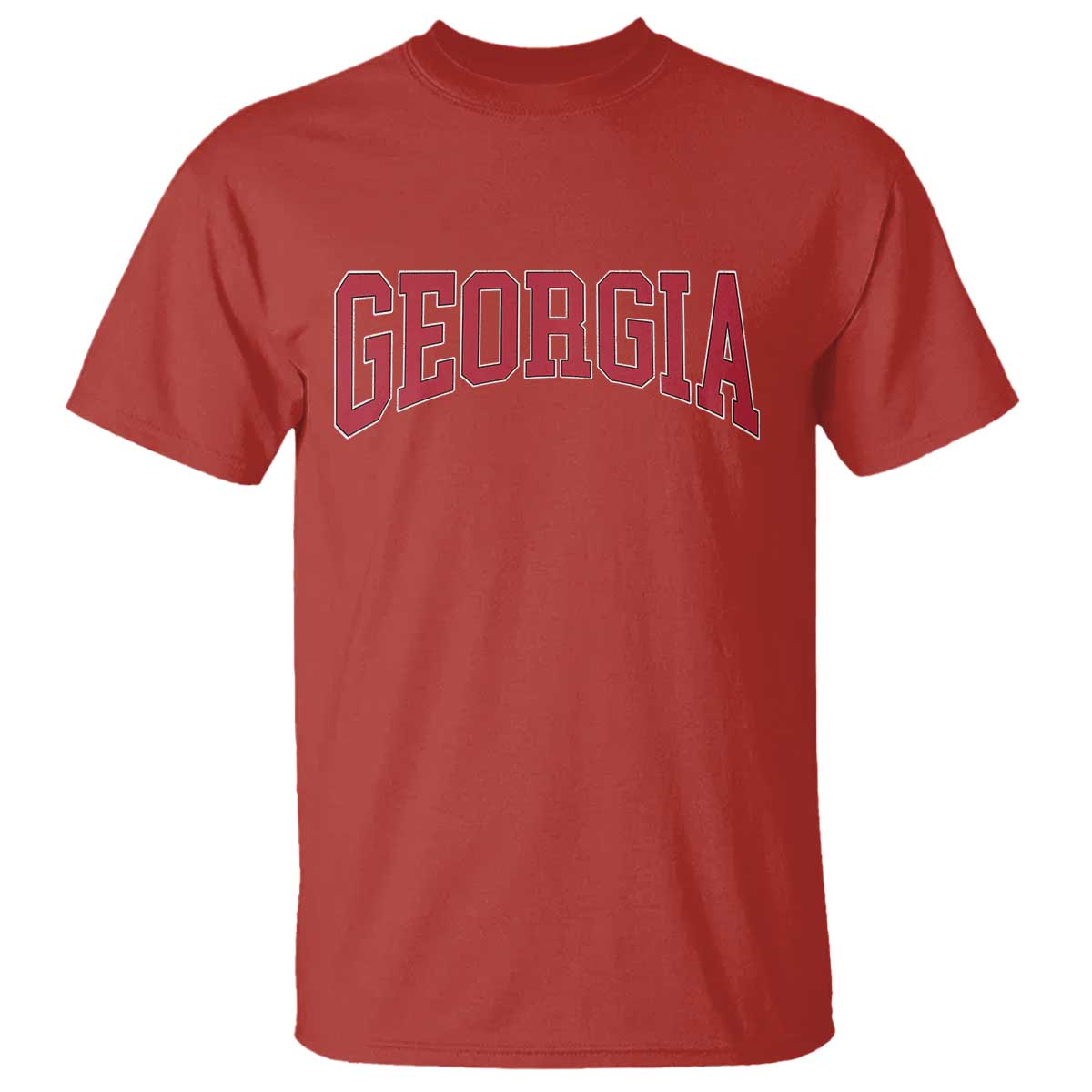 Georgia Sports Throwback Design Jersey Style T Shirt