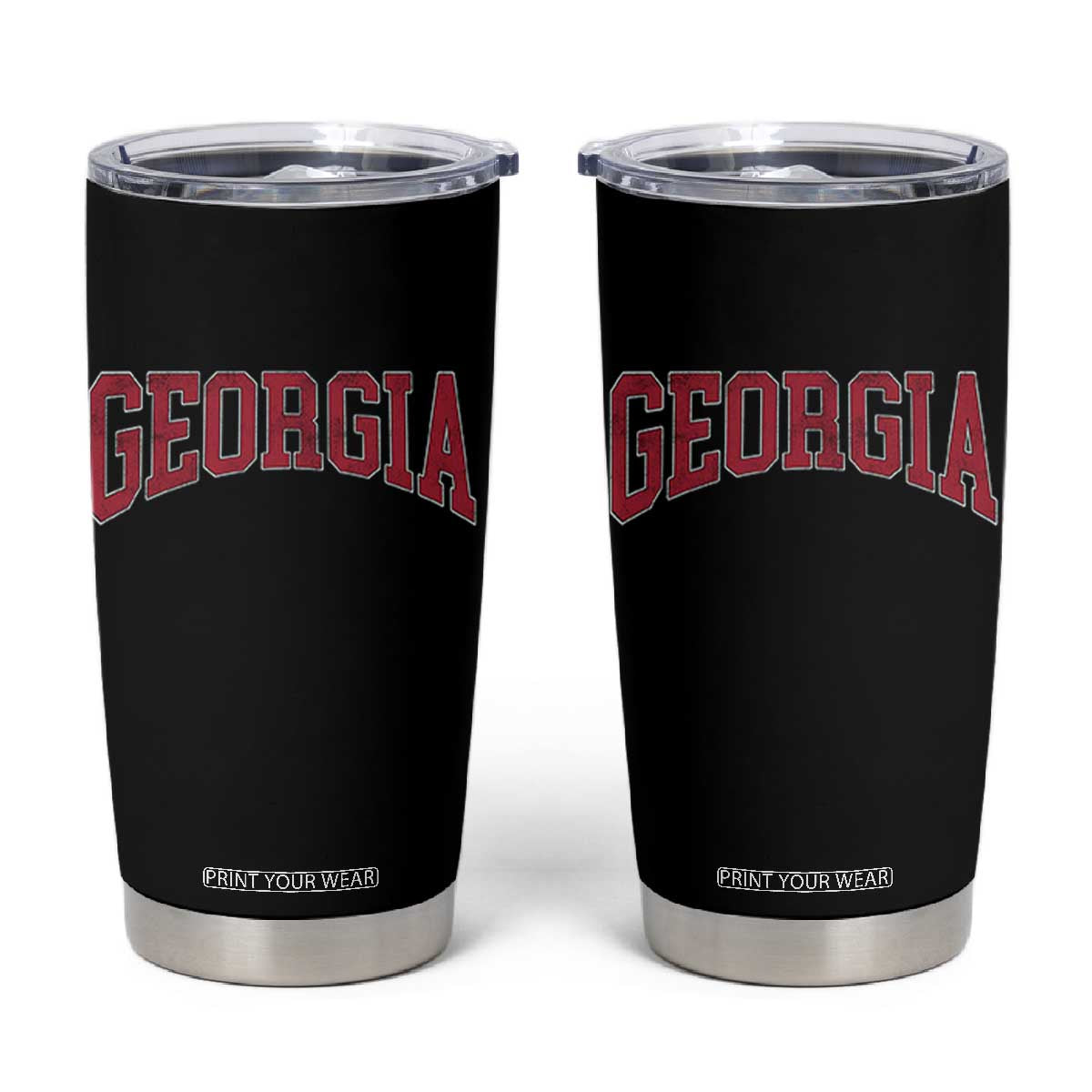 Georgia Sports Throwback Design Jersey Style Tumbler Cup