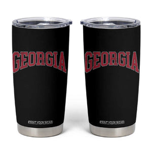 Georgia Sports Throwback Design Jersey Style Tumbler Cup