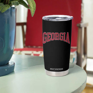 Georgia Sports Throwback Design Jersey Style Tumbler Cup